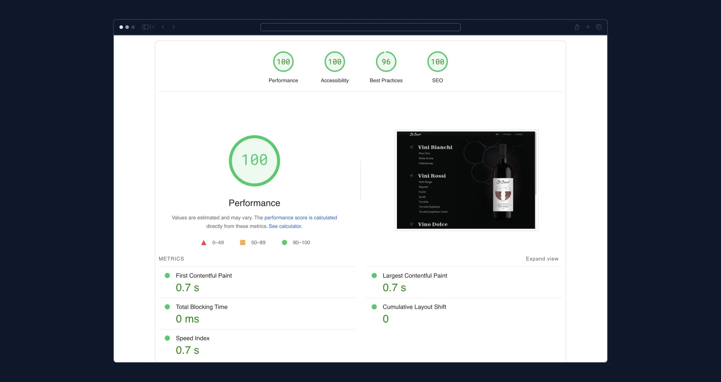 Performance and accessibility audit with PageSpeed Insights